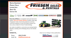 Desktop Screenshot of friesenrental.com